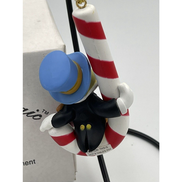 Disney Christmas Magic Ornaments W/Box Pinocchio Jiminy Oliver Figaro Set/4 - Picture 9 of 12